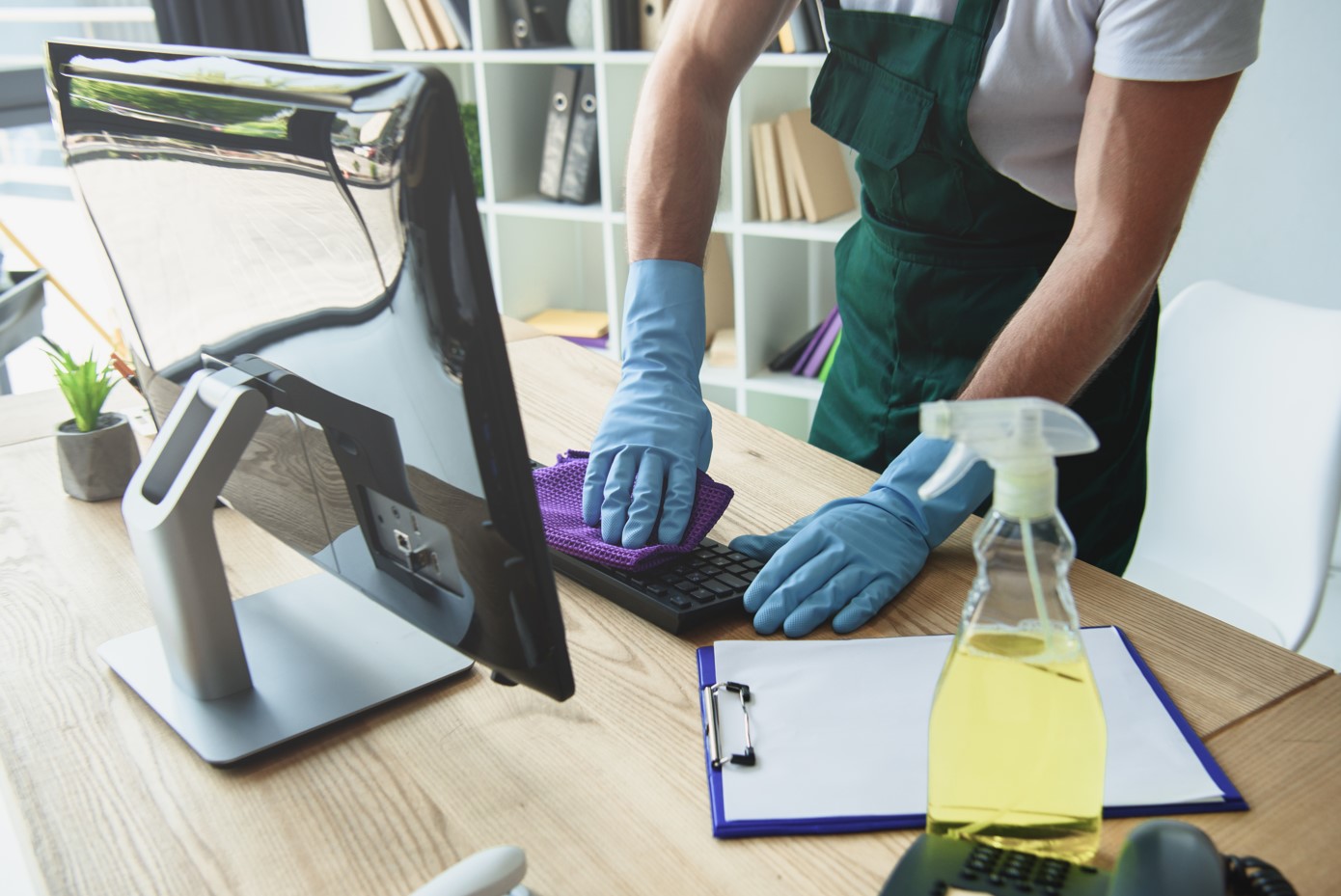 Cleaning Home Office